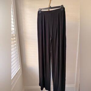 Fashion Nova Women’s Black Wide Leg Pants Size Large High Waist Stretch